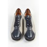 4610H - Cuir/Lin - NAVY